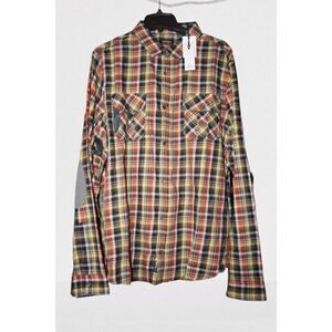 Buffalo David Bitton Plaid Button Down Long Sleeve Men's Shirt